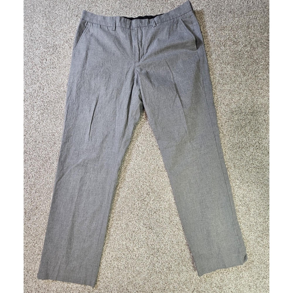 J Crew Slim Bedford‎ Gray Chino Slacks Men's Size 34x32